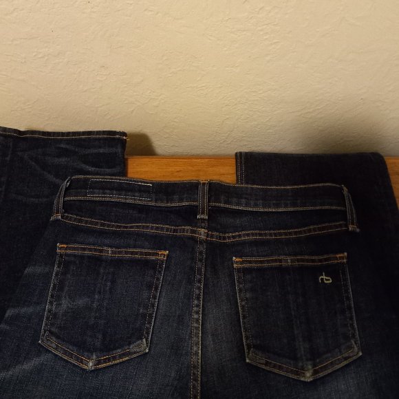 Rag & Bone Crop Straight Leg Jeans - Size 27 Boyfriend Like Cut Style - Picture 13 of 16